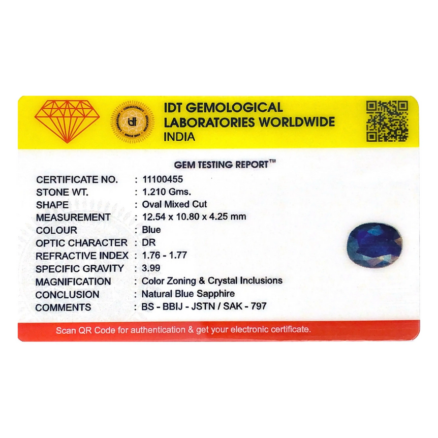 Blue Sapphire - 6.05 Carat