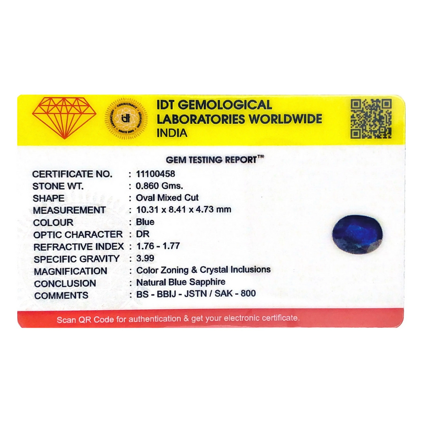 Blue Sapphire - 4.3 Carat