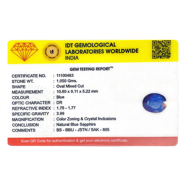 Blue Sapphire - 5.25 Carat