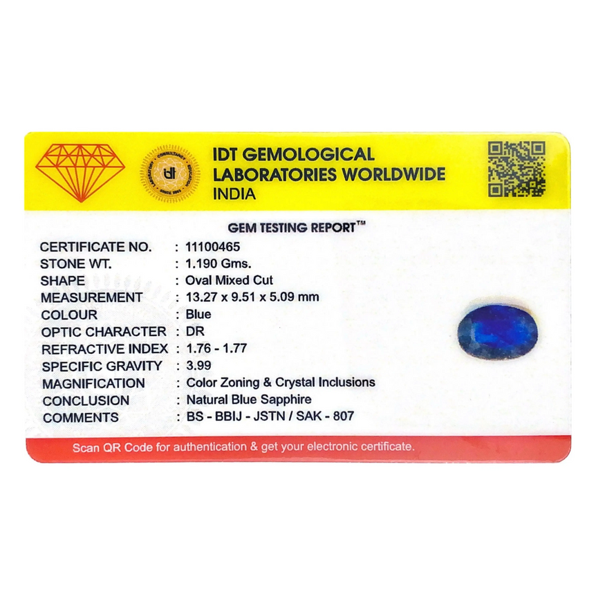 Blue Sapphire - 5.95 Carat