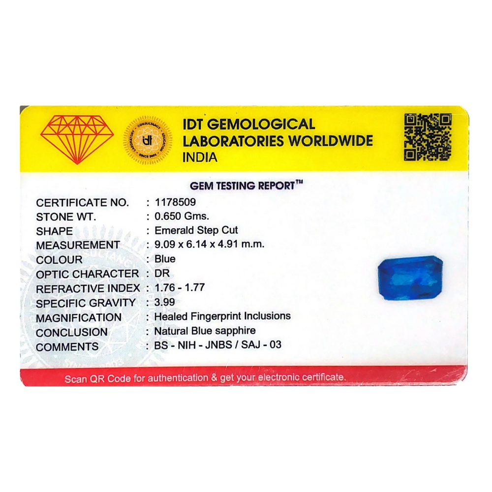 Blue Sapphire - 3.25 Carat - Pramogh