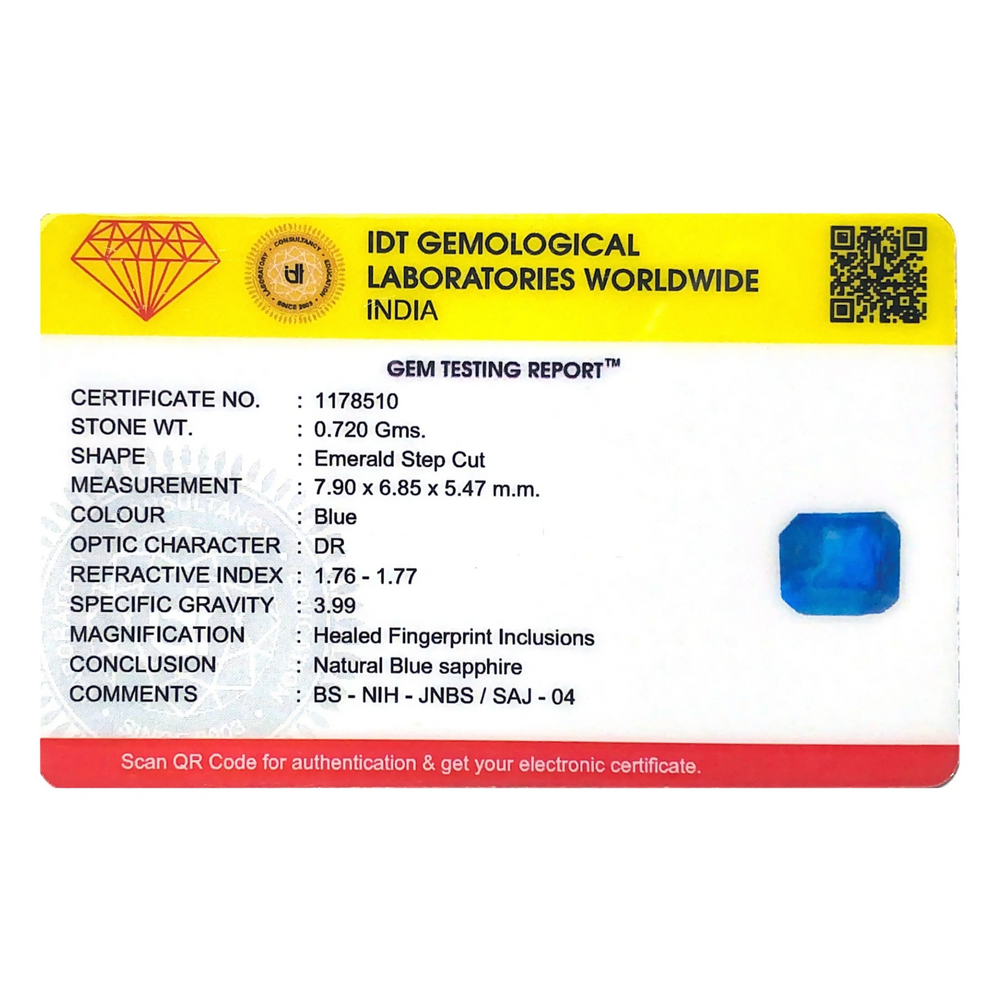 Blue Sapphire - 3.6 Carat - Pramogh