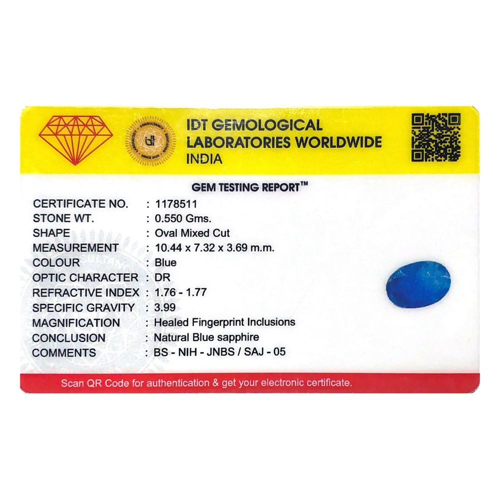 Blue Sapphire - 2.75 Carat - Pramogh