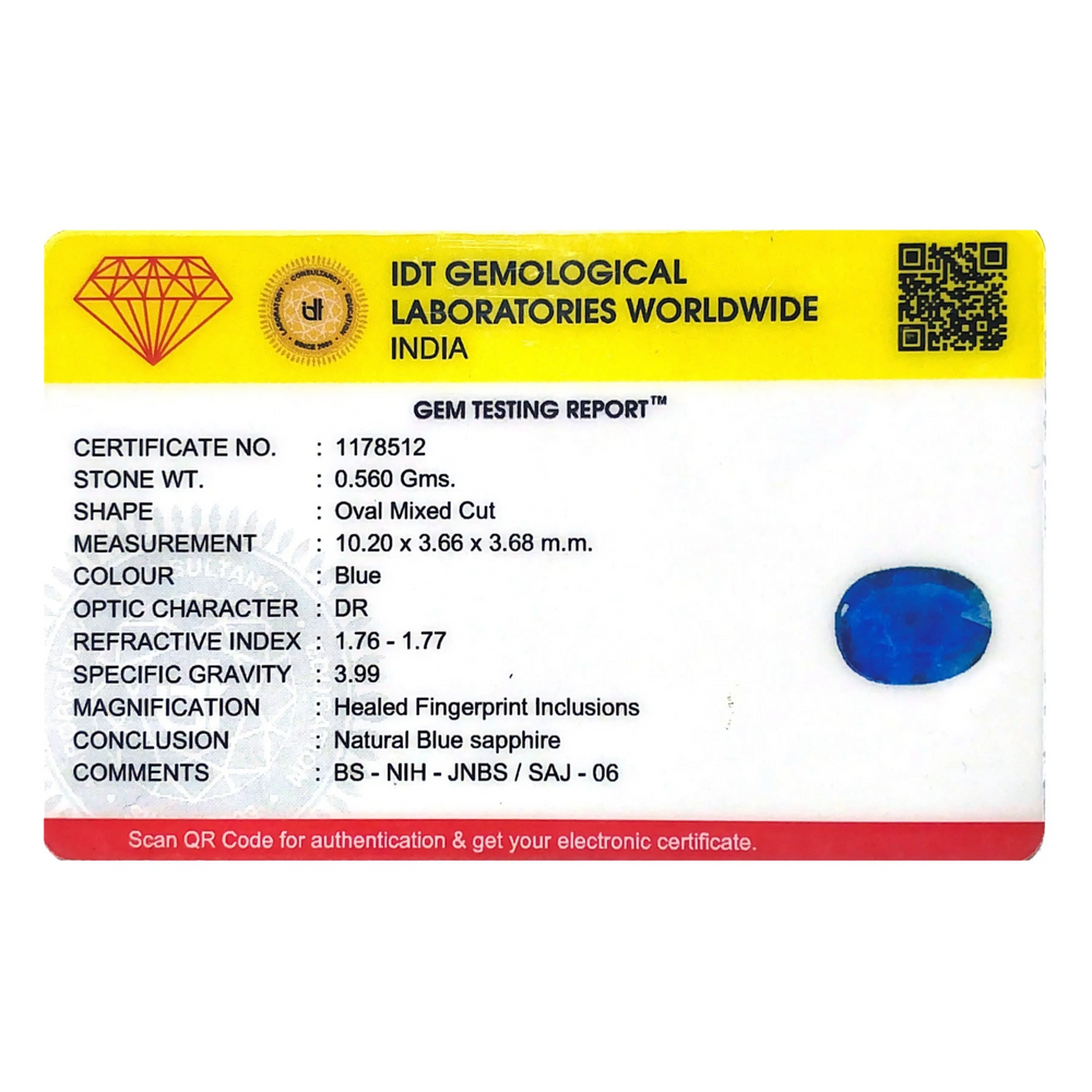 Blue Sapphire - 2.8 Carat - Pramogh