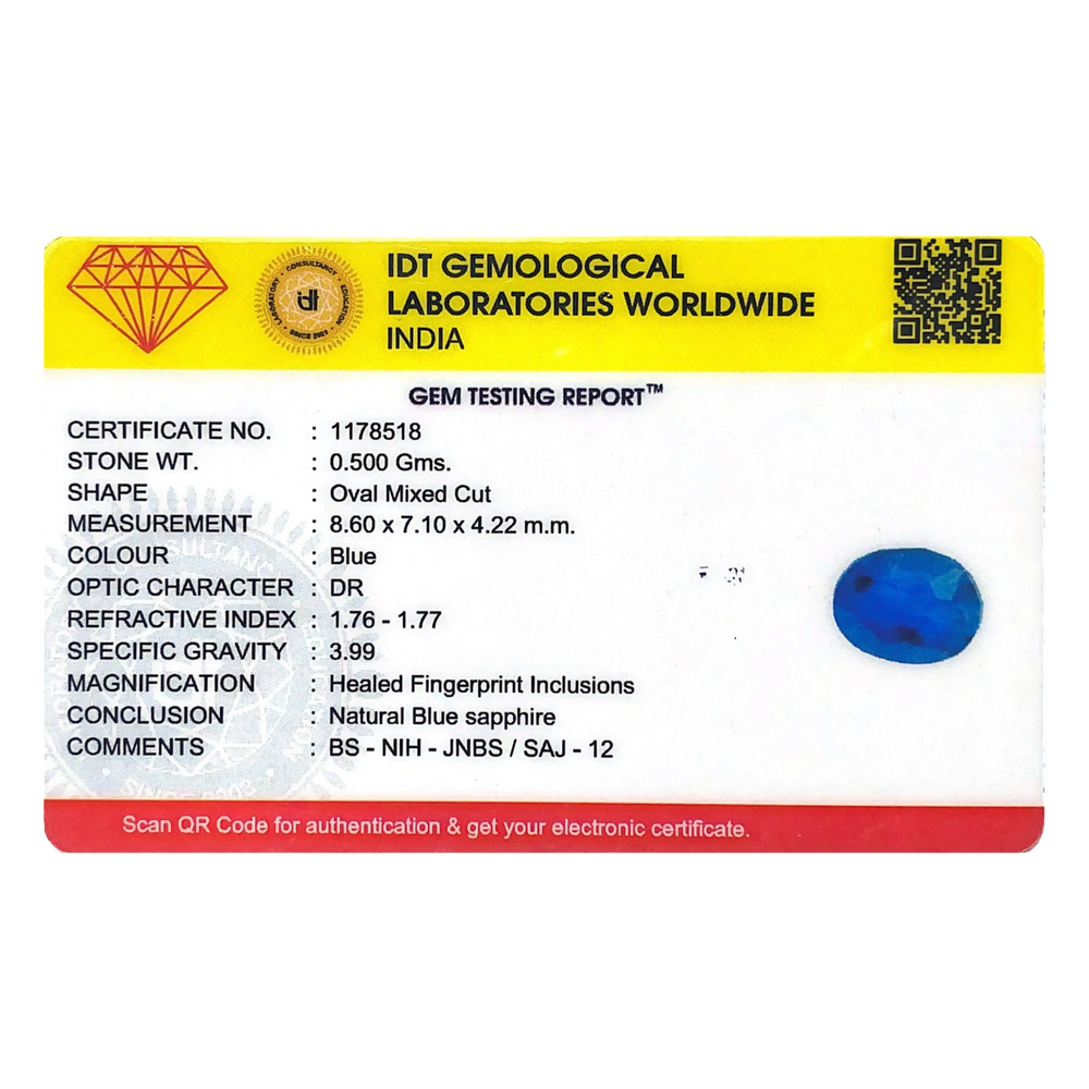 Blue Sapphire - 2.5 Carat - Pramogh