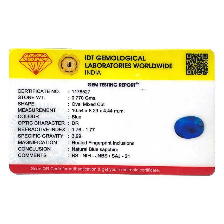 Blue Sapphire - 3.85 Carat - Pramogh