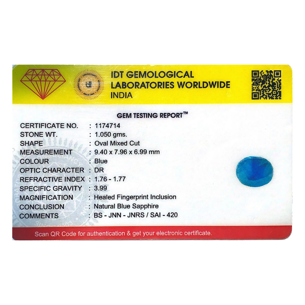 Blue Sapphire - 5.25 Carat - Pramogh