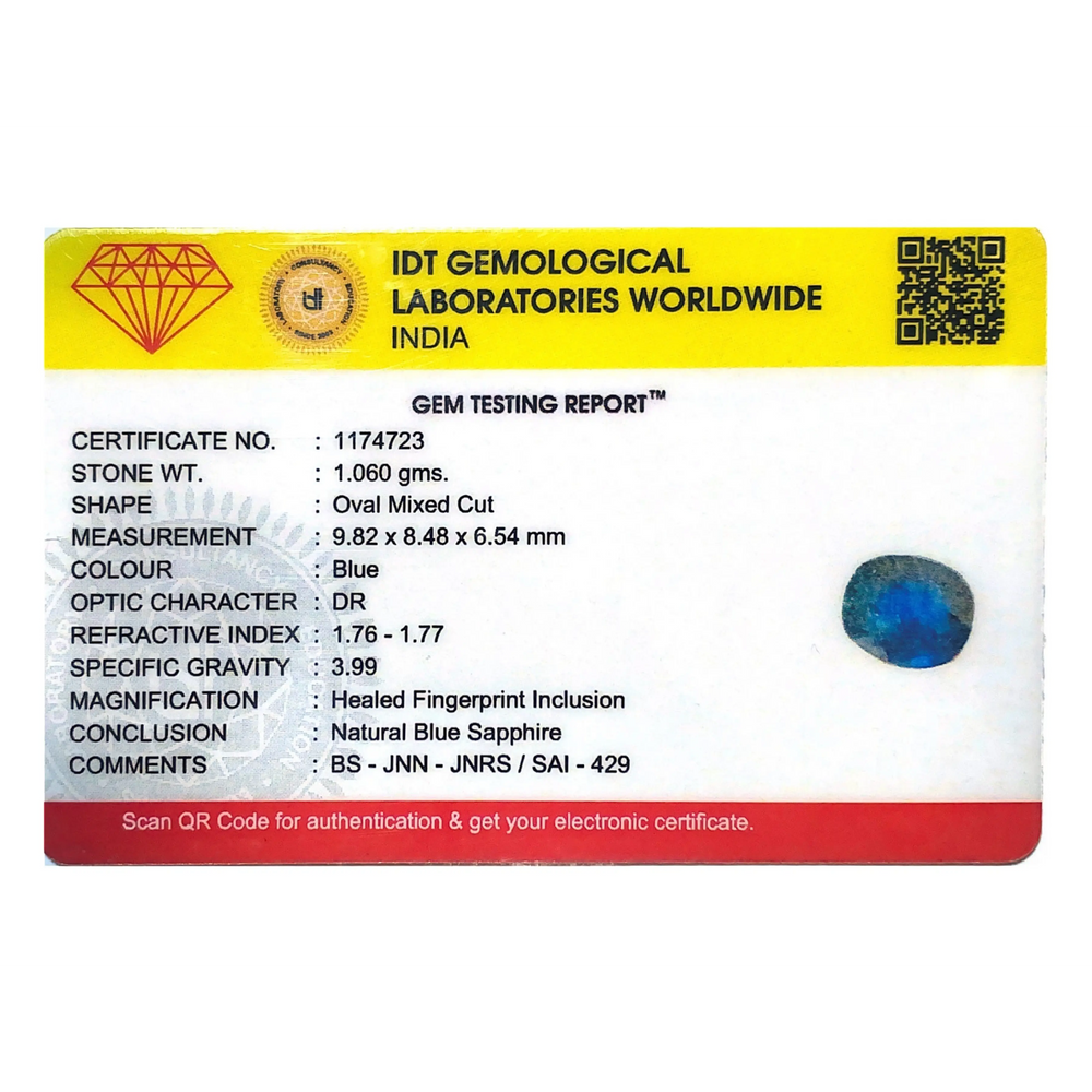 Blue Sapphire - 5.3 Carat - Pramogh