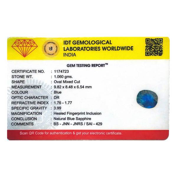 Blue Sapphire - 5.3 Carat - Pramogh
