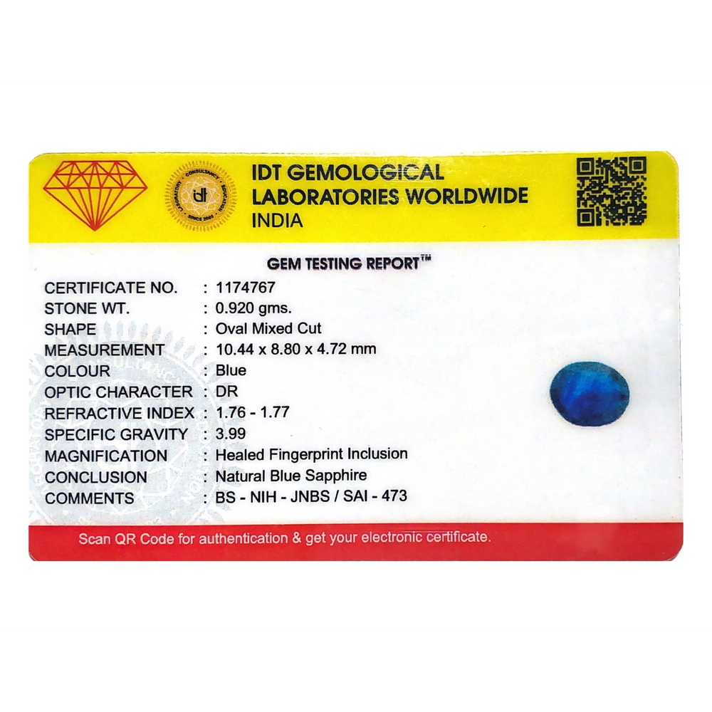 Blue Sapphire - 4.6 Carat - Pramogh