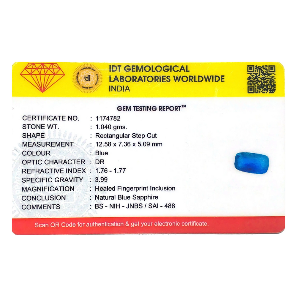 Blue Sapphire - 5.2 Carat - Pramogh