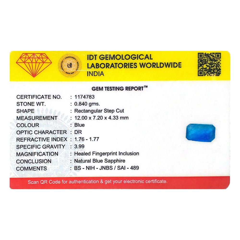 Blue Sapphire - 4.2 Carat - Pramogh