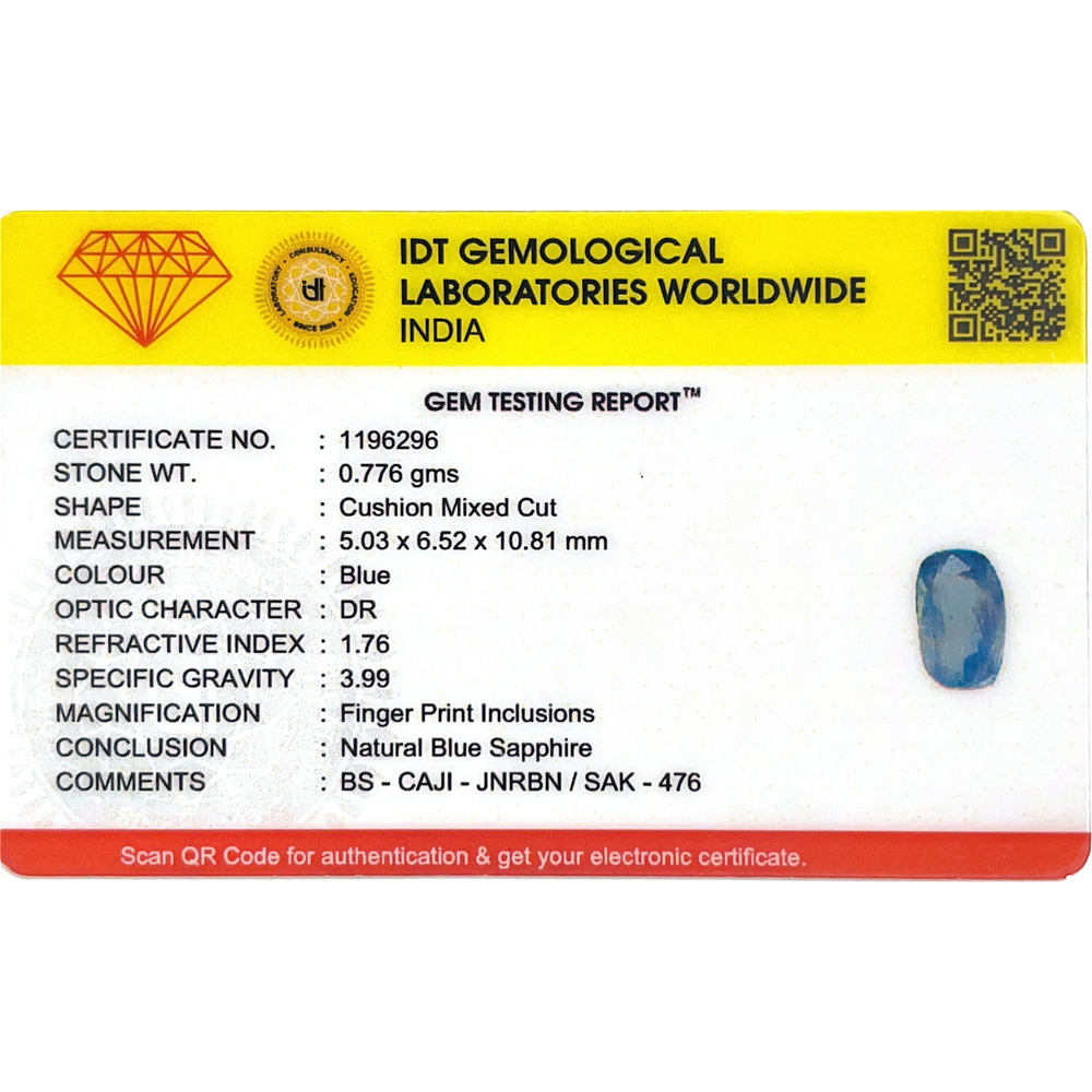 Blue Sapphire - 3.88 Carat