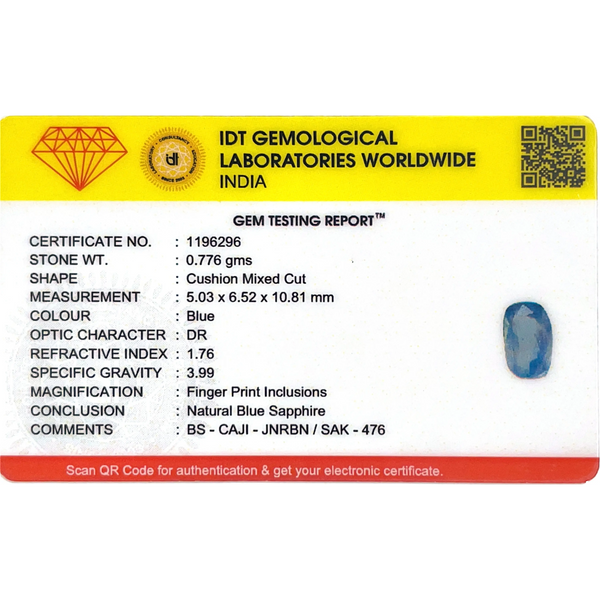 Blue Sapphire - 3.88 Carat