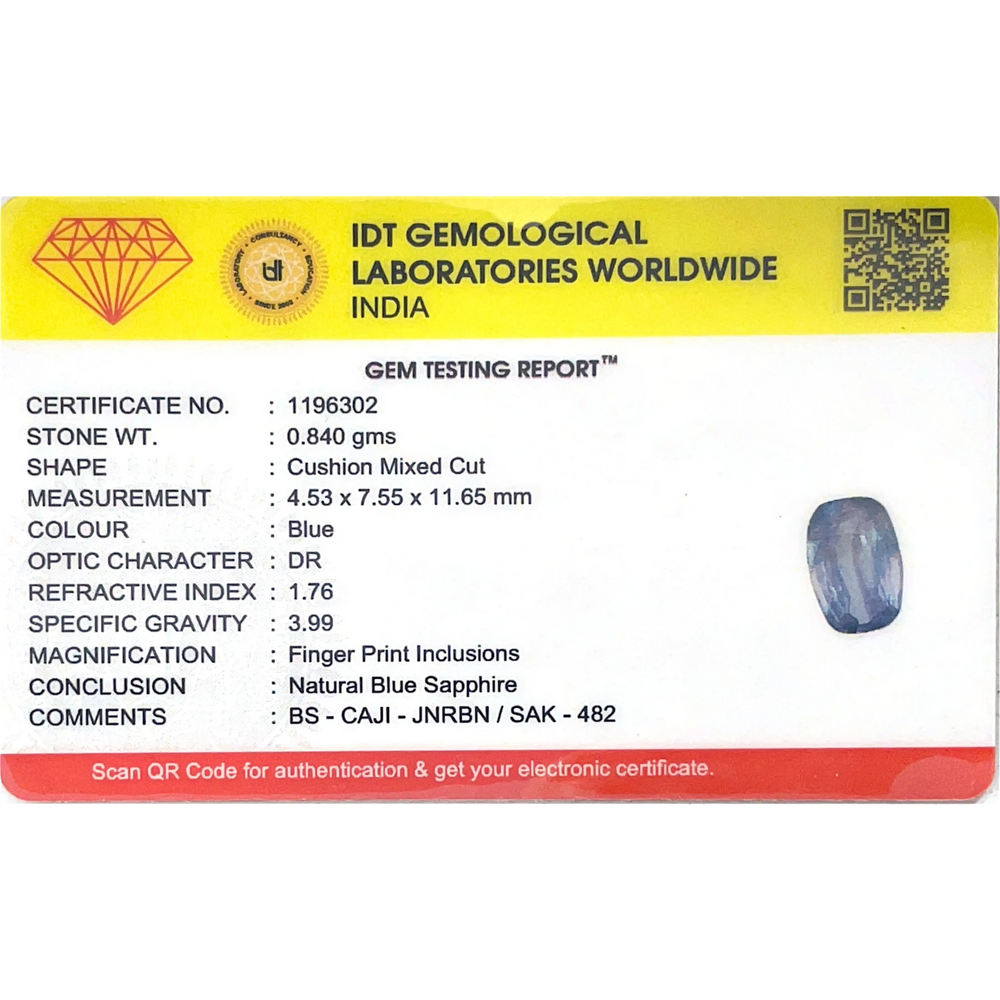 Blue Sapphire - 4.2 Carat