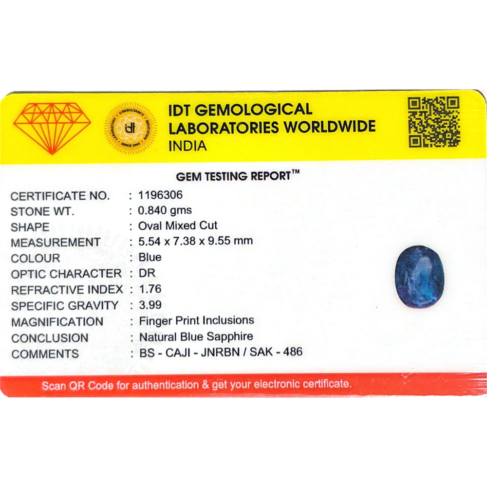 Blue Sapphire - 4.2 Carat