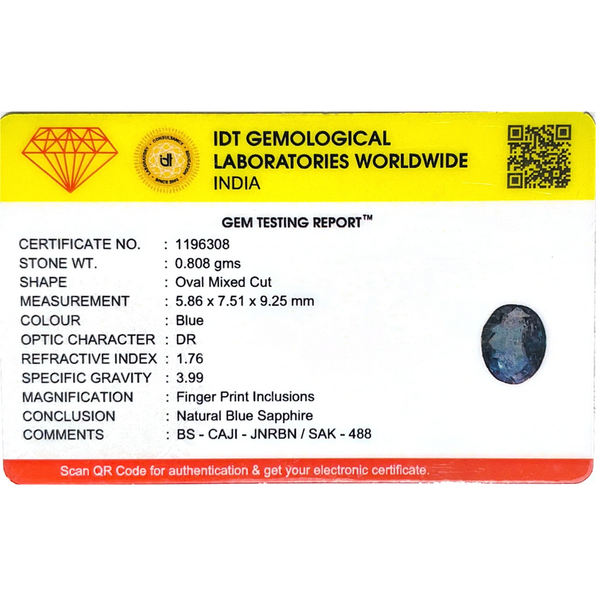 Blue Sapphire - 4.04 Carat