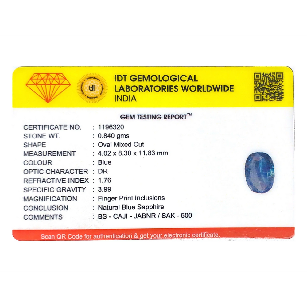 Blue Sapphire - 4.2 Carat
