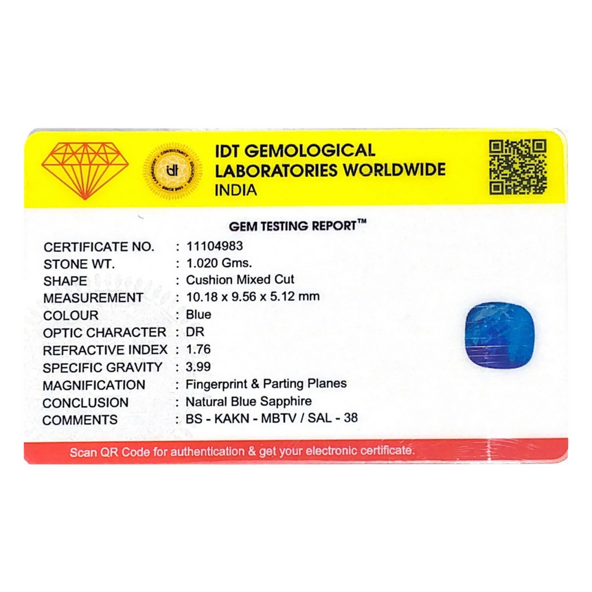 Blue Sapphire - 5.1 Carat