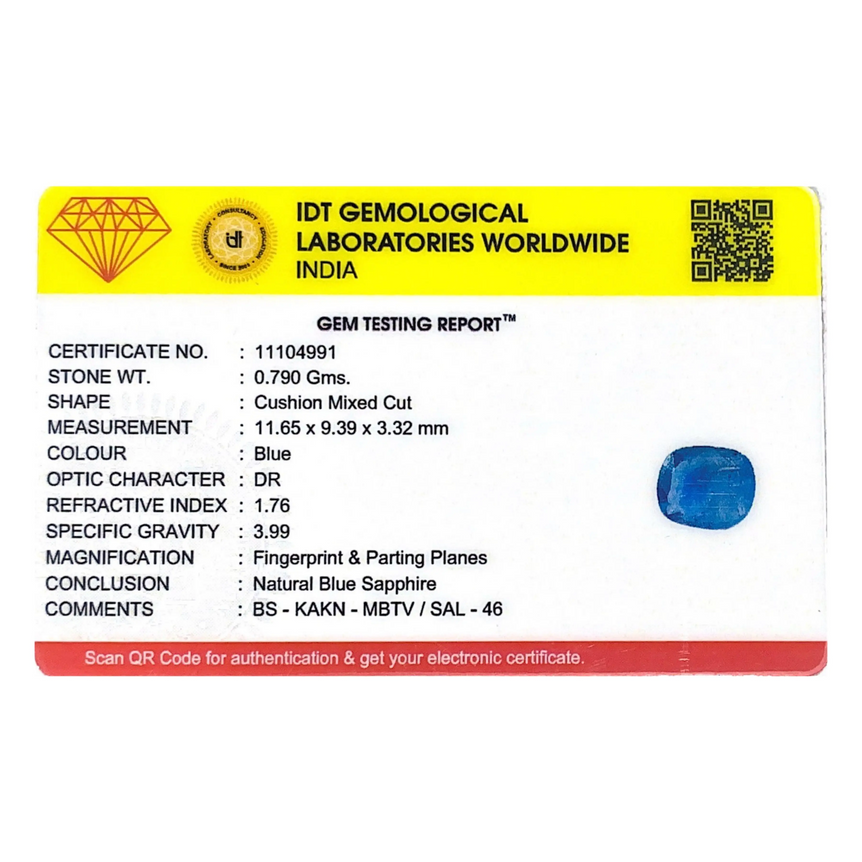 Blue Sapphire - 3.95 Carat