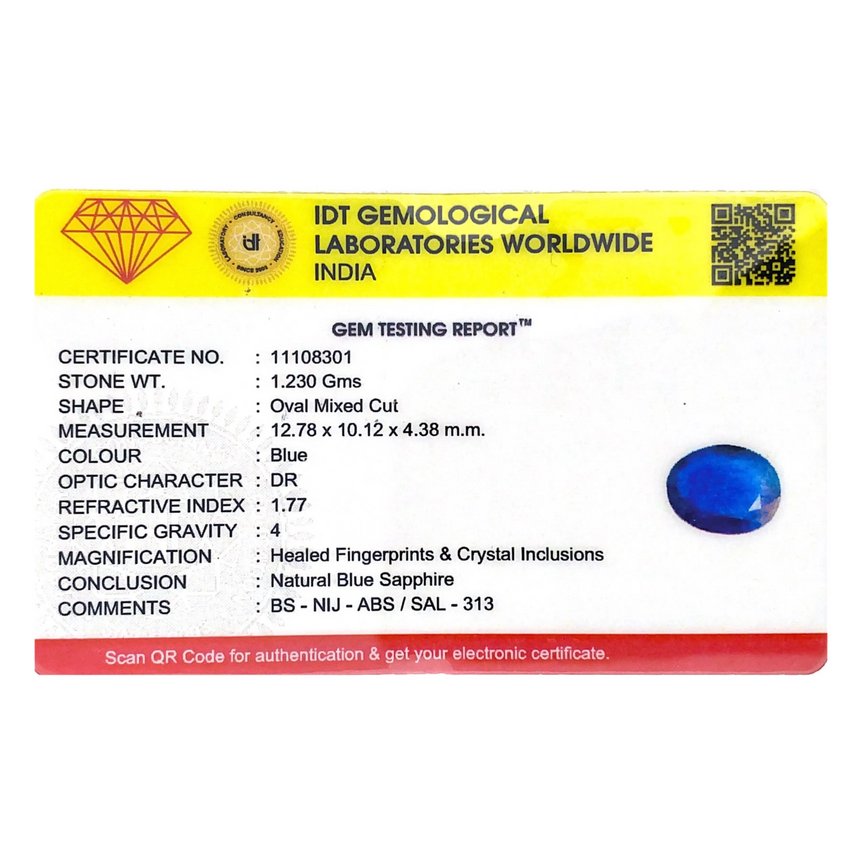 Blue Sapphire - 6.15 Carat