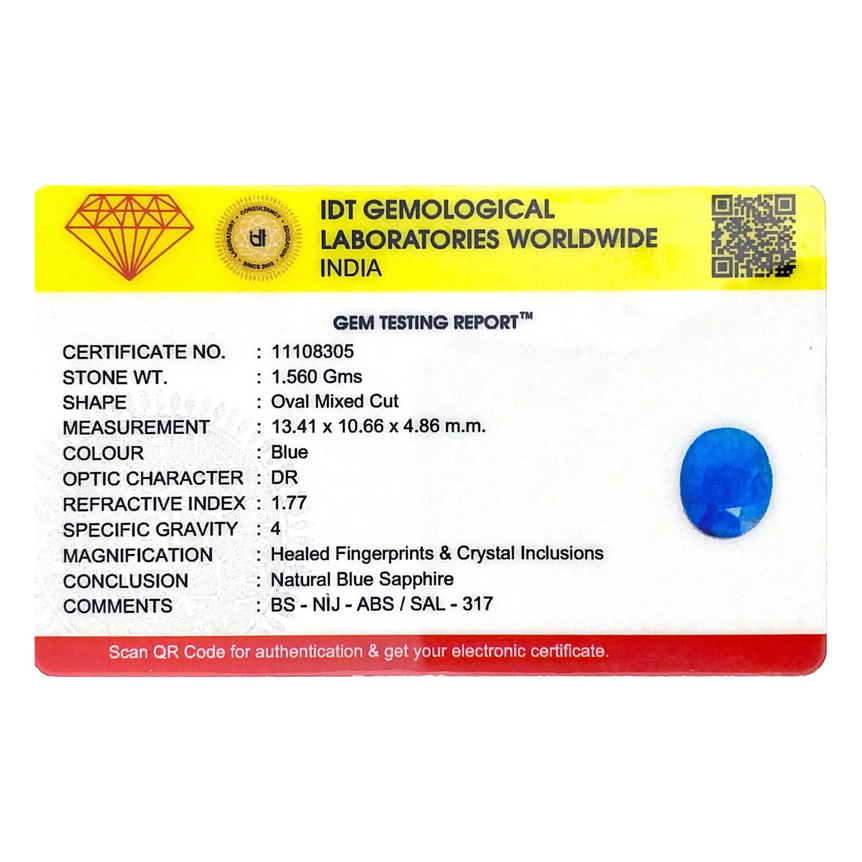 Blue Sapphire - 7.8 Carat