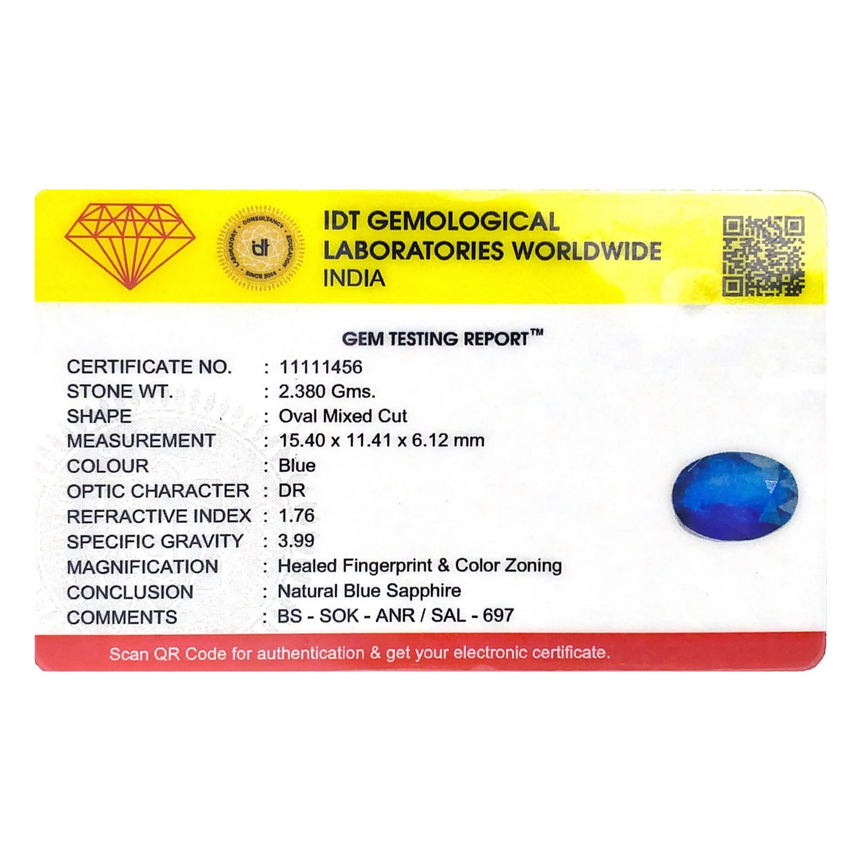 Blue Sapphire - 11.9 Carat