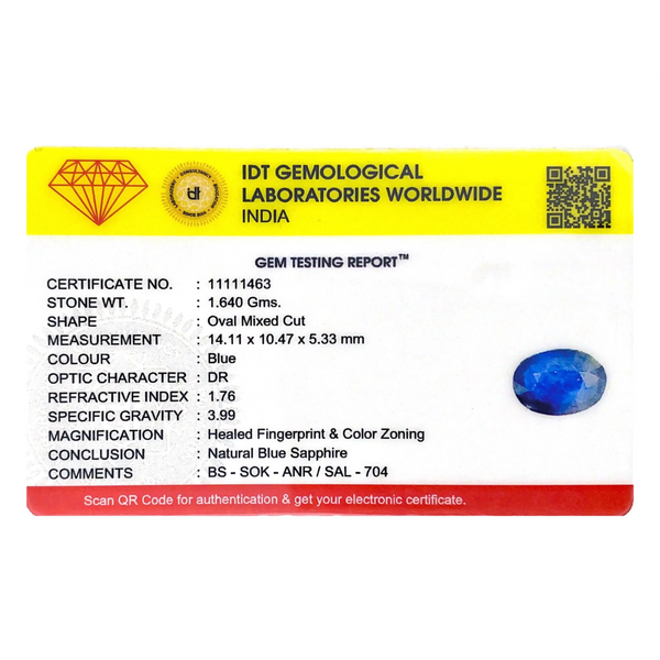 Blue Sapphire - 8.2 Carat