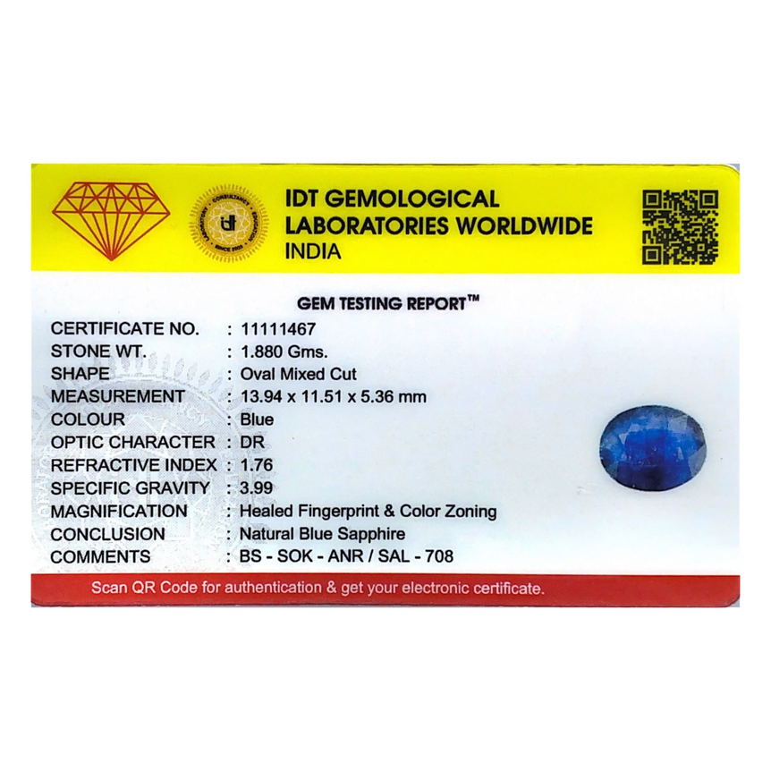 Blue Sapphire - 9.4 Carat