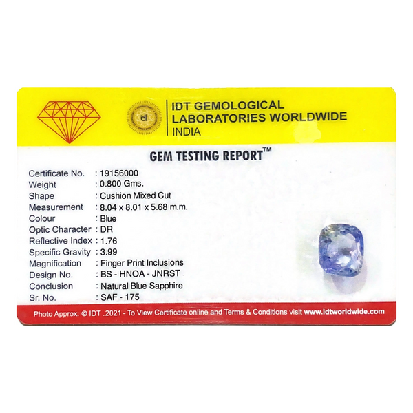 Blue Sapphire - 4 Carat - Pramogh