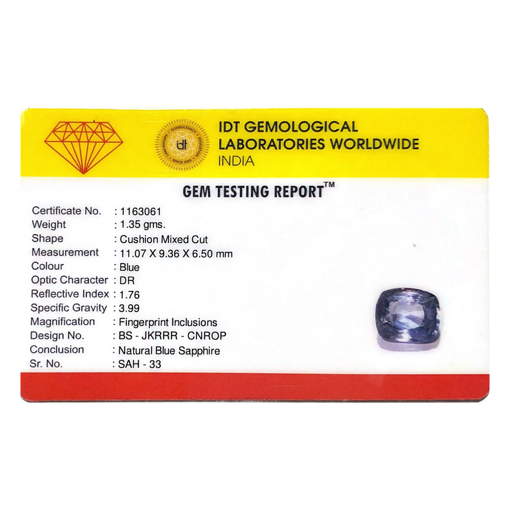 Blue Sapphire - 6.75 Carat - Pramogh