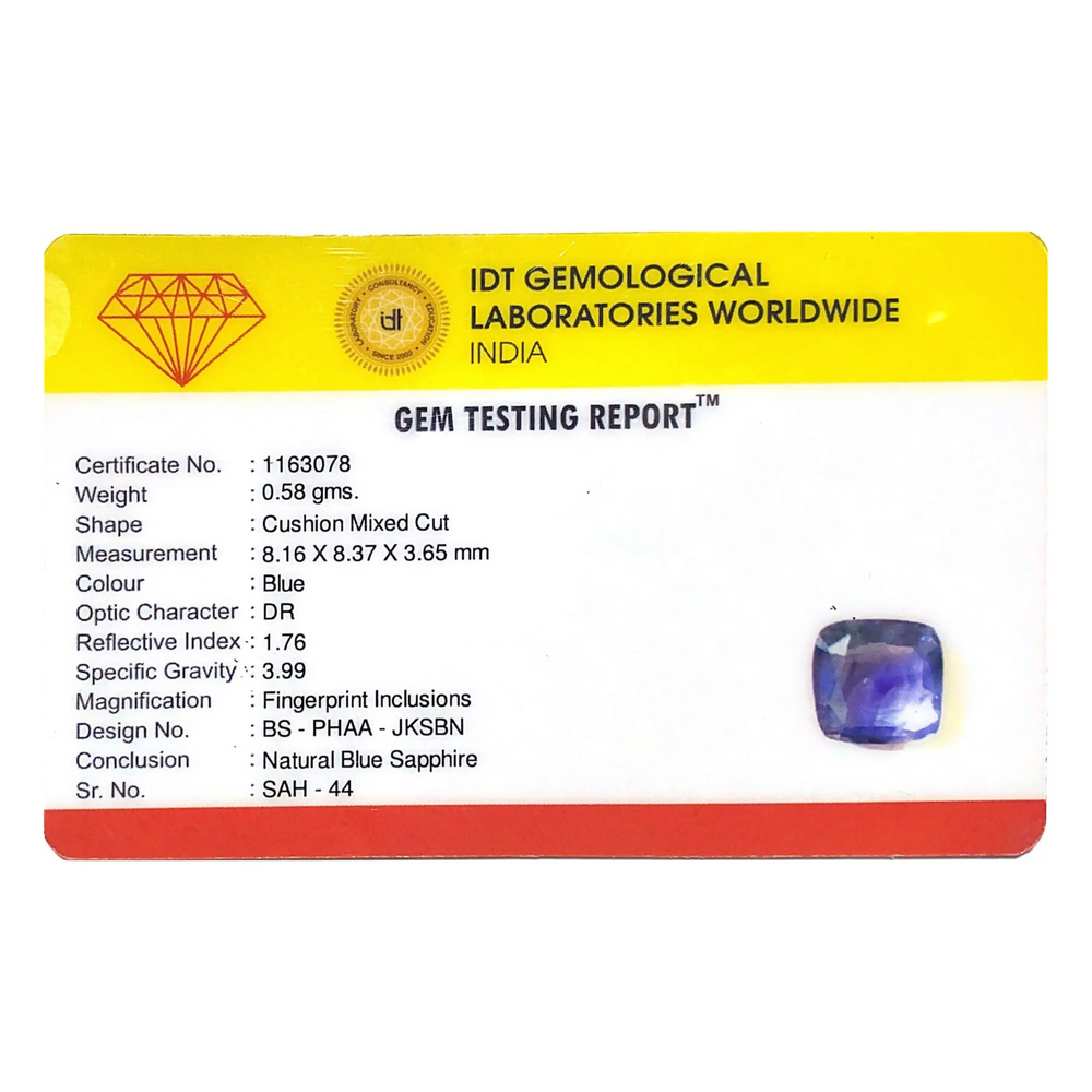 Blue Sapphire - 2.9 Carat - Pramogh