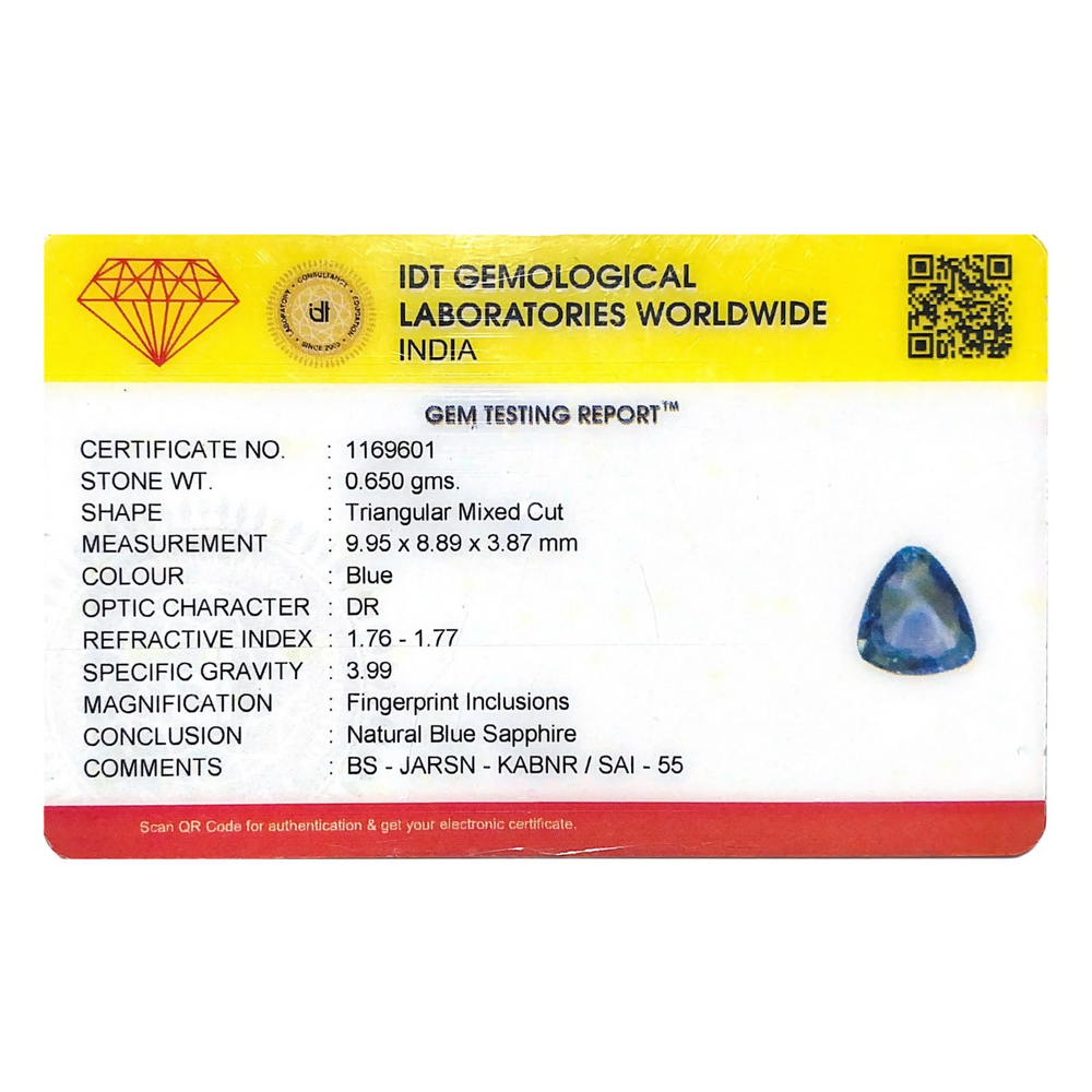 Blue Sapphire - 3.25 Carat - Pramogh
