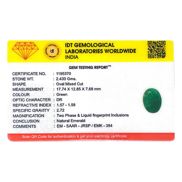 Emerald - 12.15 Carat