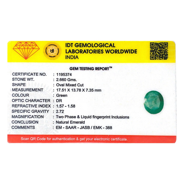 Emerald - 13.3 Carat