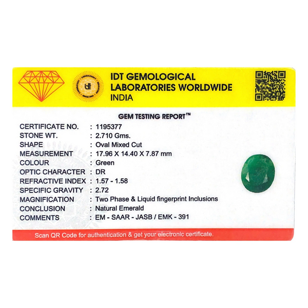 Emerald - 13.55 Carat