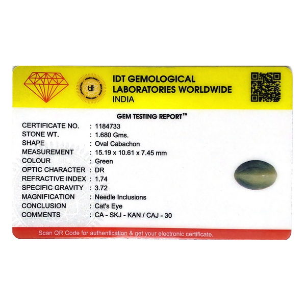 Catseye - 8.4 Carat - Pramogh