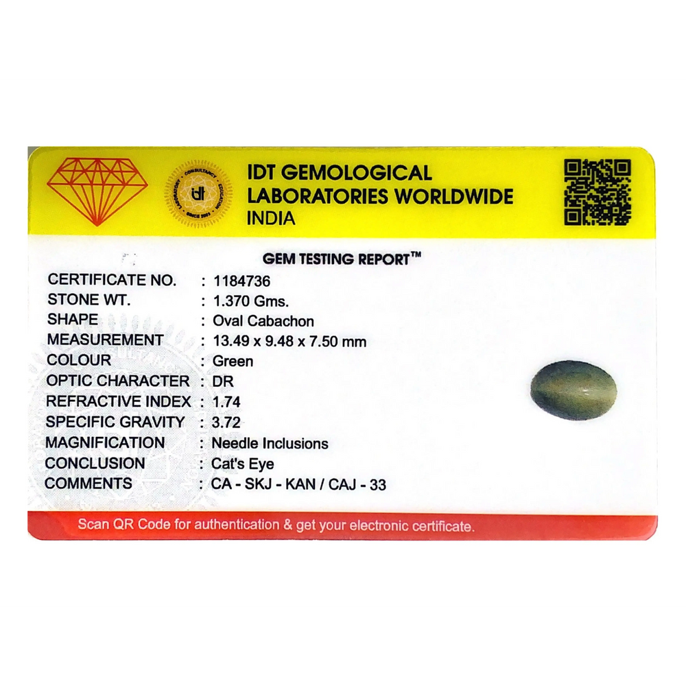 Catseye - 6.85 Carat - Pramogh