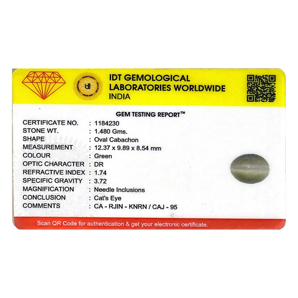 Catseye - 7.4 Carat - Pramogh