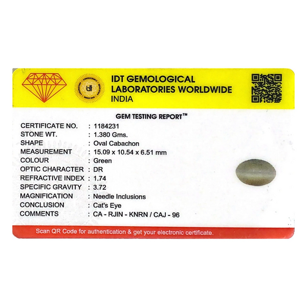 Catseye - 6.9 Carat - Pramogh