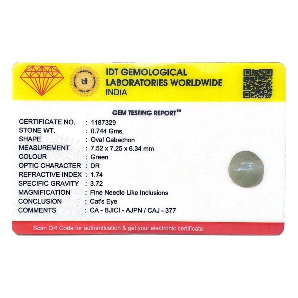 Catseye Chrysoberyl - 3.72 Carat - Pramogh