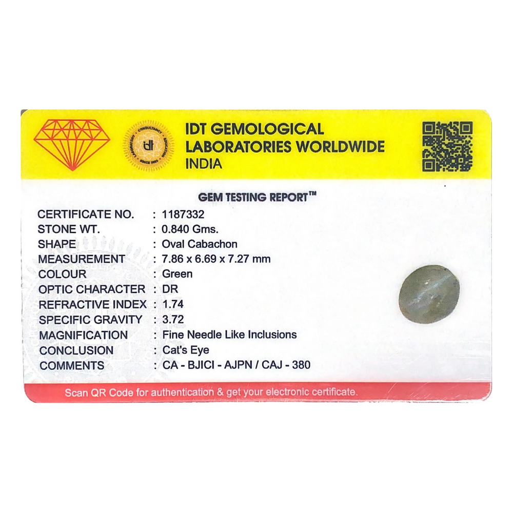 Catseye Chrysoberyl - 4.2 Carat - Pramogh