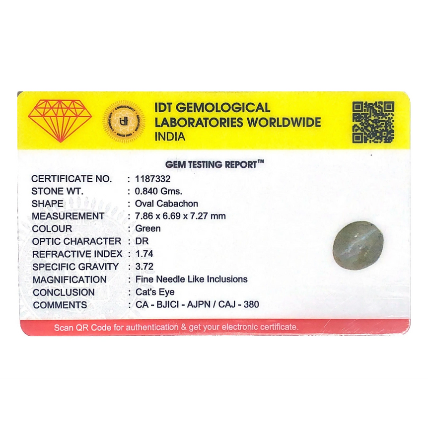 Catseye Chrysoberyl - 4.2 Carat - Pramogh
