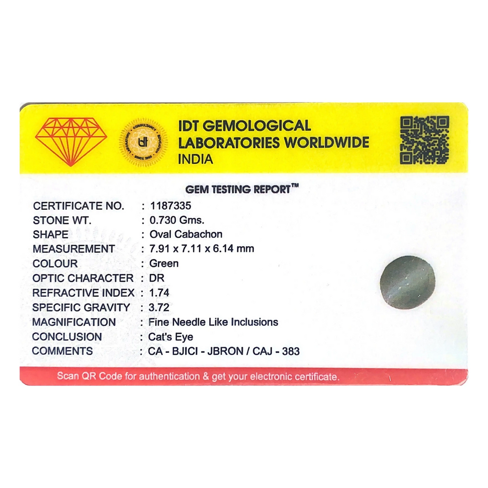 Catseye Chrysoberyl - 3.65 Carat - Pramogh