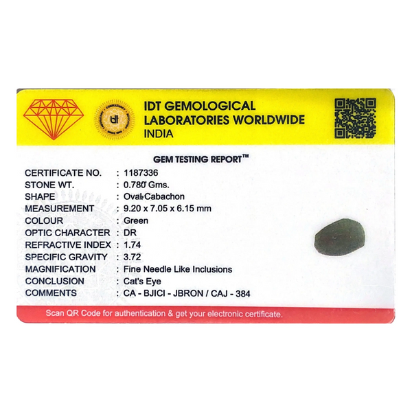 Catseye Chrysoberyl - 3.9 Carat - Pramogh