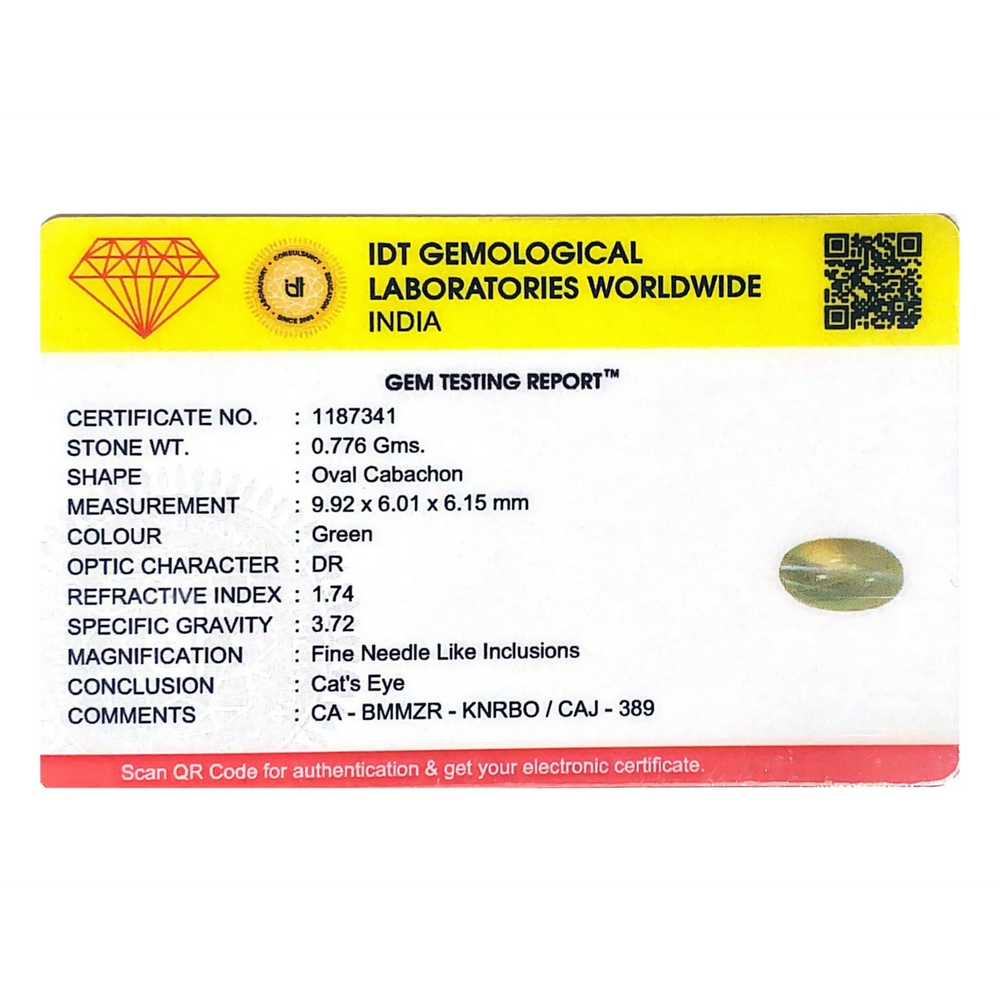 Catseye Chrysoberyl - 3.88 Carat - Pramogh