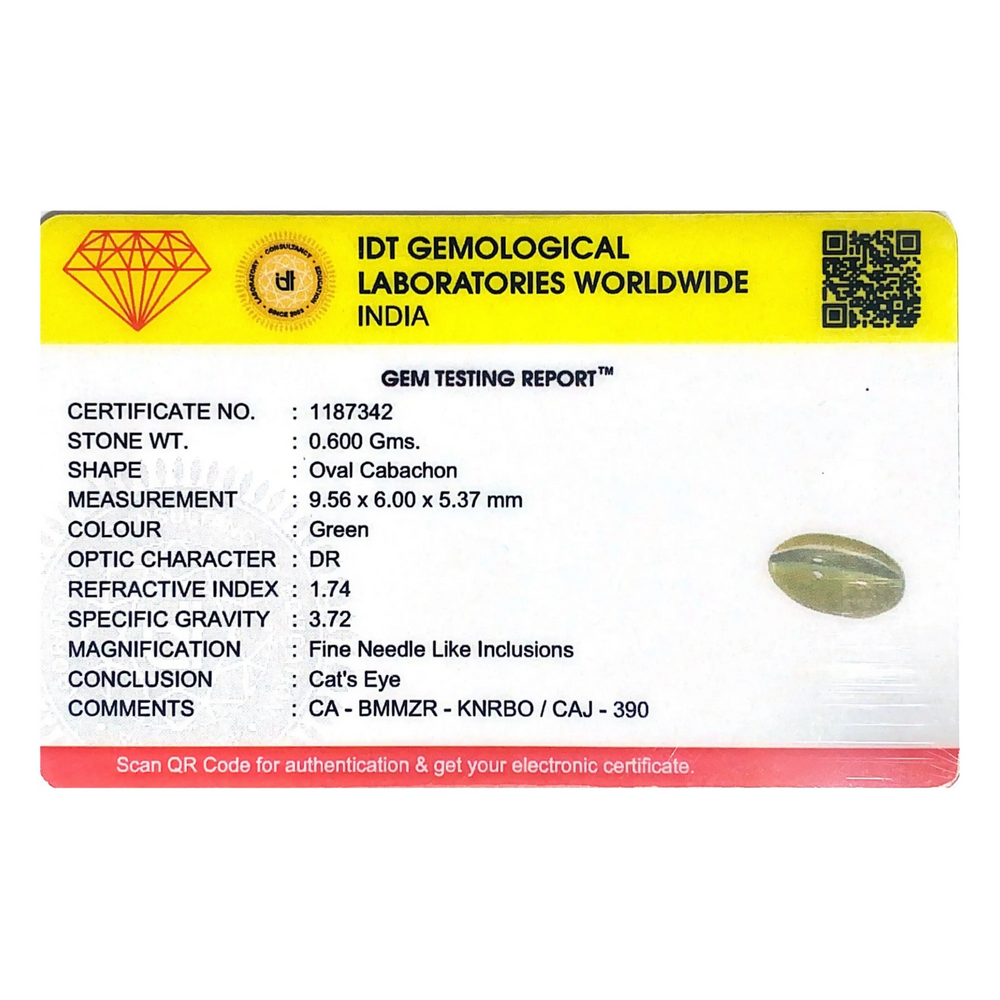Catseye Chrysoberyl - 3 Carat - Pramogh