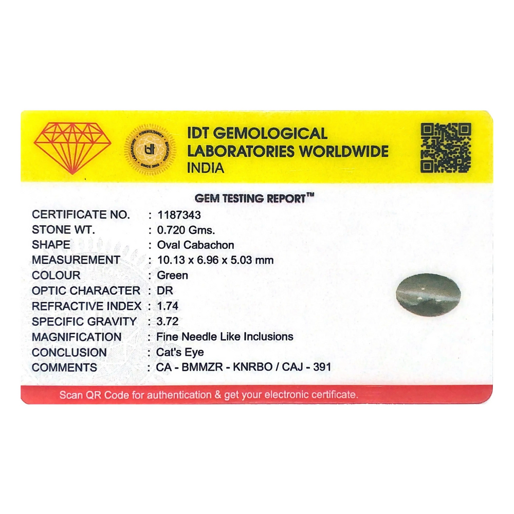Catseye Chrysoberyl - 3.6 Carat - Pramogh