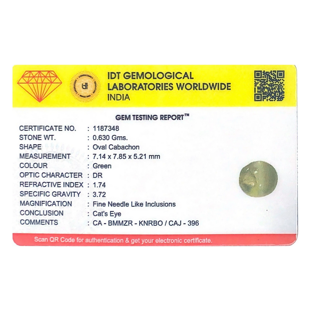 Catseye Chrysoberyl - 3.15 Carat - Pramogh