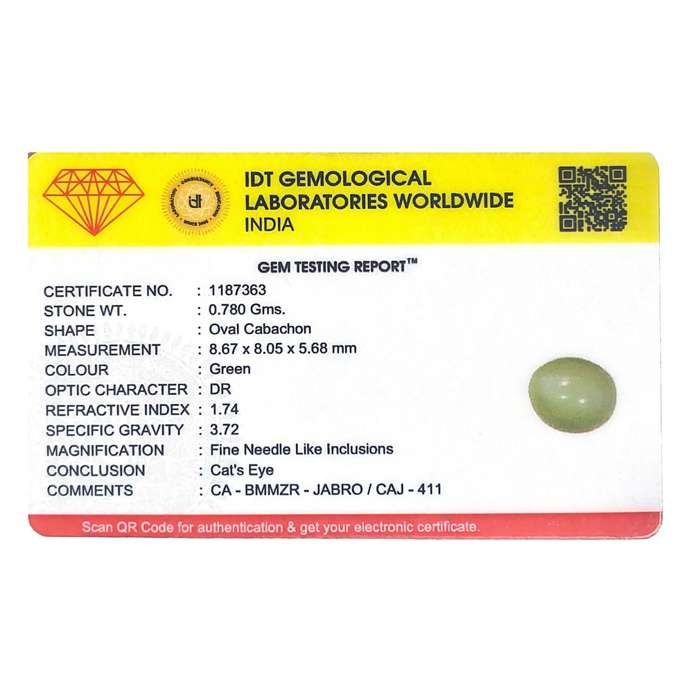 Catseye Chrysoberyl - 3.9 Carat - Pramogh